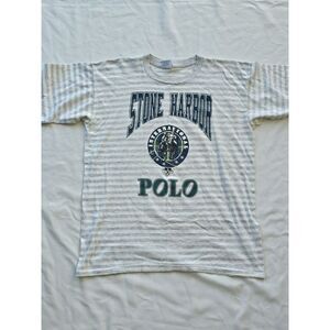 Vintage Stone Harbor Polo T Shirt XLarge Made In‎ USA Single Stitch